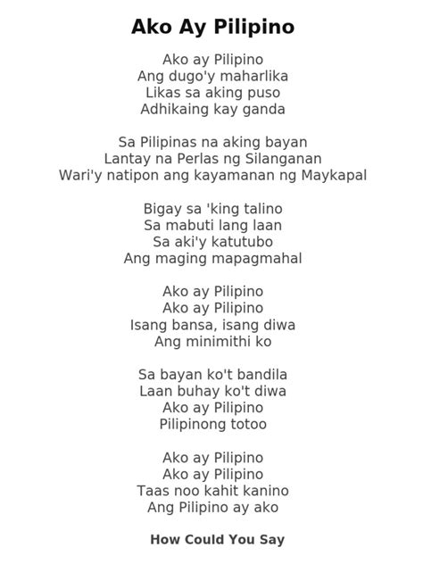 ako ay pilipino lyrics|Pilita Corrales – Ako Ay Pilipino Lyrics .